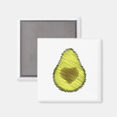 Avocado Love Scribble Magneet (Voorkant / Achterkant)