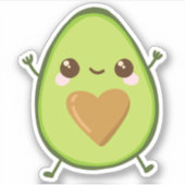 Avocado Love Sticker (Voorkant)