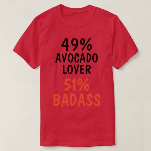 Avocado Lover Badass T-shirt (Design voorkant)