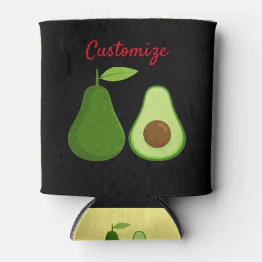 Avocado Lover Design Thunder_Cove Blikjeskoeler (Voorkant)