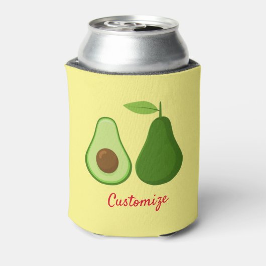 Avocado Lover Design Thunder_Cove Blikjeskoeler (Blikje Achterkant)