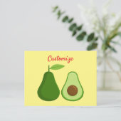 Avocado Lover Design Thunder_Cove Briefkaart (Staand voorkant)