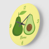 Avocado Lover Design Thunder_Cove Grote Klok (Hoek)