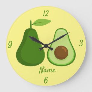 Avocado Lover Design Thunder_Cove Grote Klok