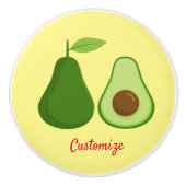 Avocado Lover Design Thunder_Cove Keramische Knop (Voorkant)