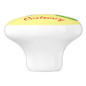 Avocado Lover Design Thunder_Cove Keramische Knop (Zijkant)