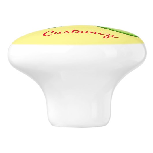 Avocado Lover Design Thunder_Cove Keramische Knop (Zijkant)