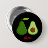 Avocado Lover Design Thunder_Cove Ronde Button 7,6 Cm (Voorkant /achterkant)
