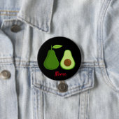 Avocado Lover Design Thunder_Cove Ronde Button 7,6 Cm (In situ)