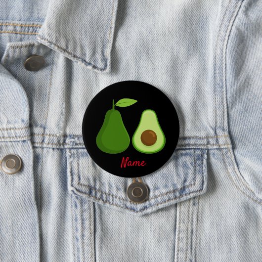 Avocado Lover Design Thunder_Cove Ronde Button 7,6 Cm (In situ)