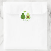 Avocado Lover Design Thunder_Cove Ronde Sticker (Tas)