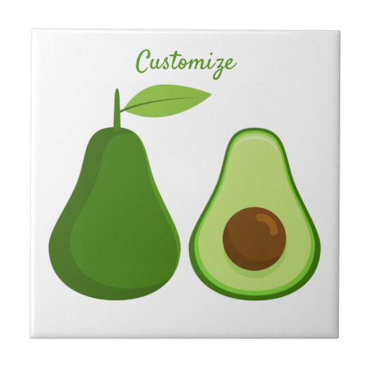 Avocado Lover Design Thunder_Cove Tegeltje (Voorkant)