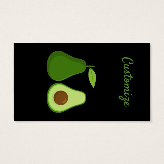 Avocado Lover Design Thunder_Cove Visitekaartje (Achterkant)