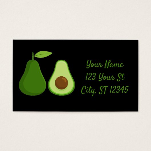 Avocado Lover Design Thunder_Cove Visitekaartje (Voorkant)