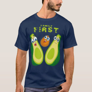 Avocado Lover Gift Family First Avocado Design T-shirt