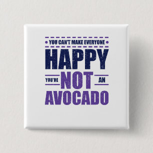 Avocado Lover kan niet iedereen gelukkig maken dat Vierkante Button 5,1 Cm