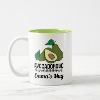 Avocado Lover Personalized Gift Tweekleurige Koffiemok