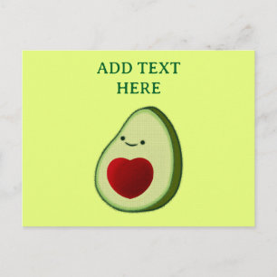 Avocado Lover Schattigee Cartoon Briefkaart