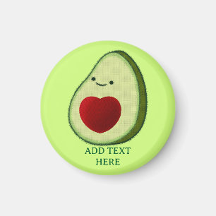 Avocado Lover Schattigee Cartoon Magneet