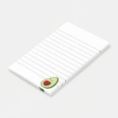 Avocado Lover Schattigee Cartoon Post-it® Notes (Schuin)