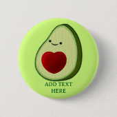 Avocado Lover Schattigee Cartoon Ronde Button 5,7 Cm (Voorkant)