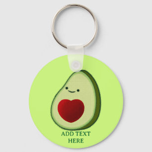 Avocado Lover Schattigee Cartoon Sleutelhanger