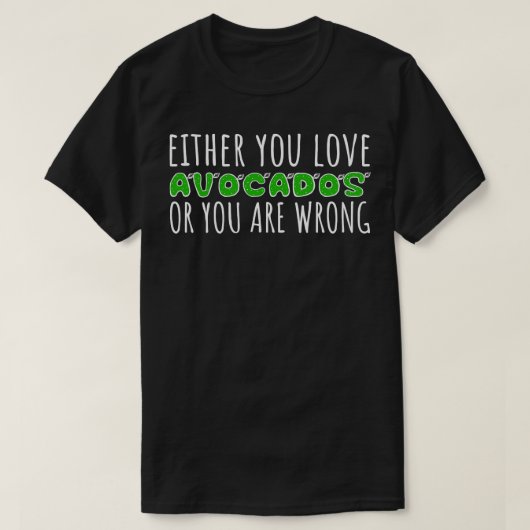 Avocado Lover T-shirt (Design voorkant)