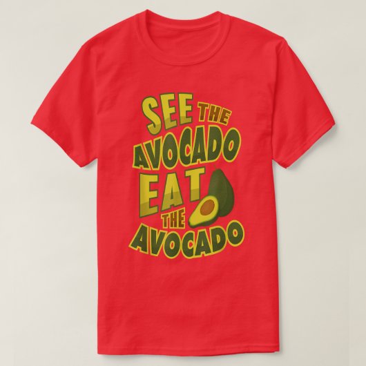 Avocado Lover Vegan FunnyGift  T-shirt (Design voorkant)