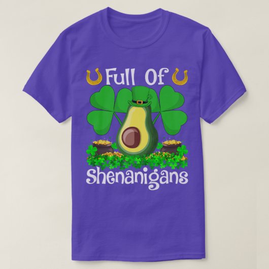 Avocado Lover vol met shenanigans Avocado St. T-shirt (Design voorkant)