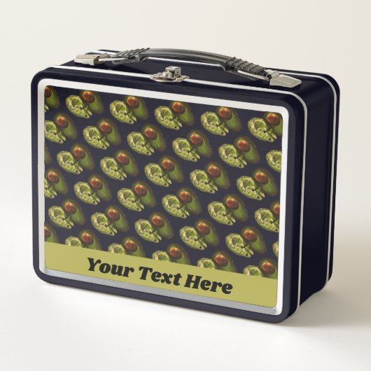 Avocado Lunch Box - Optionele personalisatie (Voorkant)