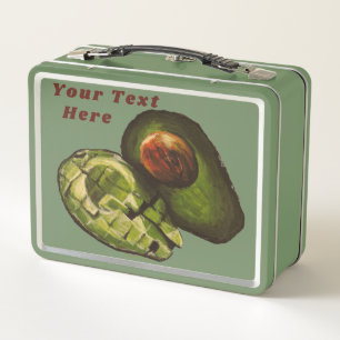 Avocado Lunch Box - Optionele personalisatie
