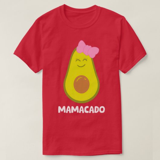 Avocado mam Guacamole Mamacado Avocado T-shirt (Design voorkant)