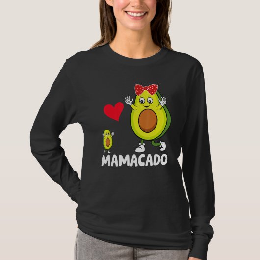 Avocado Mama Avocado Moeder Mamacado Avo Moederdag T-shirt (Voorkant)