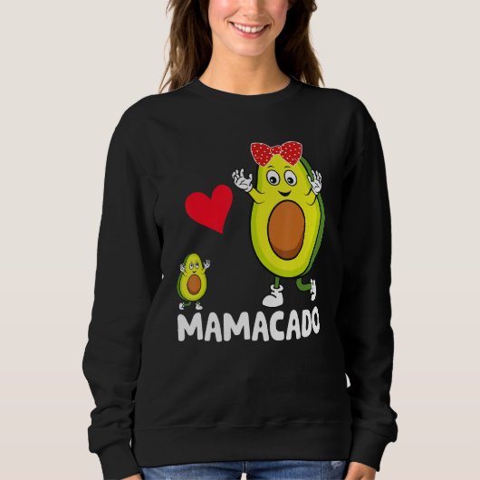 Avocado Mama Avocado Moeder Mamacado Avo Moederdag Trui (Voorkant)
