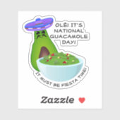Avocado Man en Guacamole Sticker (Vel)