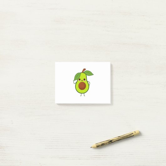 Avocado Man Post-it® Notes (Op bureau)