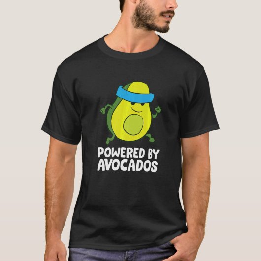 Avocado Marathon met Avocado met Avocad T-shirt (Voorkant)