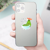 Avocado Meisje en Guacamole Sticker (Telefoon)