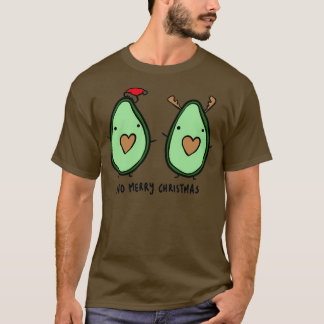 Avocado Merry Kerstmis 4 T-shirt