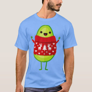 Avocado Merry Kerstmis 6 T-shirt