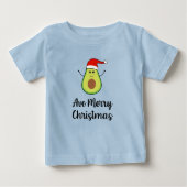 Avocado Merry Kerstmis Baby T-Shirt (Voorkant)