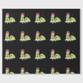 Avocado Merry Kerstmis Vegan Pajama Santa Hat Fun Cadeaupapier (Vlak)