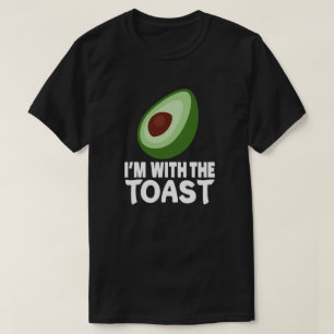 Avocado met toast overeenkomend met halloween kost t-shirt
