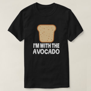 Avocado met toast overeenkomend met halloween kost t-shirt