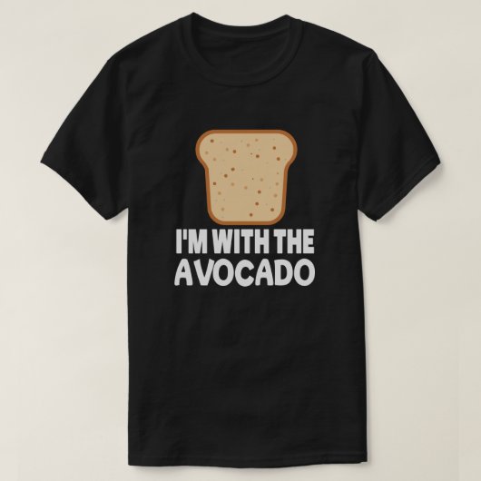 Avocado met toast overeenkomend met halloween kost t-shirt (Design voorkant)