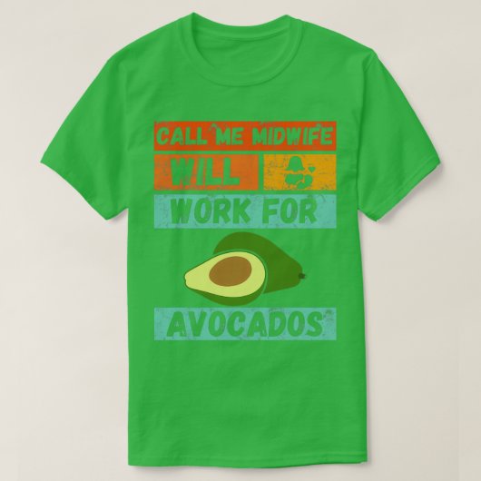 Avocado midechtgenote design avocado minnaar dit i t-shirt (Design voorkant)