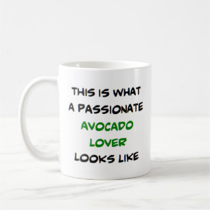 avocado minnaar, gepassioneerd koffiemok
