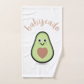 Avocado mit Herz Babycado für ein Baby Handdoek (Handdoek)