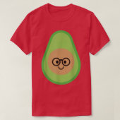 Avocado Nerdy T-shirt (Design voorkant)