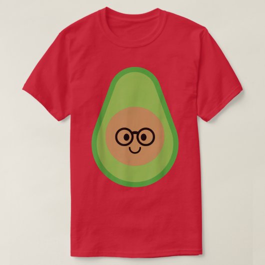 Avocado Nerdy T-shirt (Design voorkant)